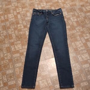 Aeropostale Dark Blue Skinny Jeans Size 6 Long